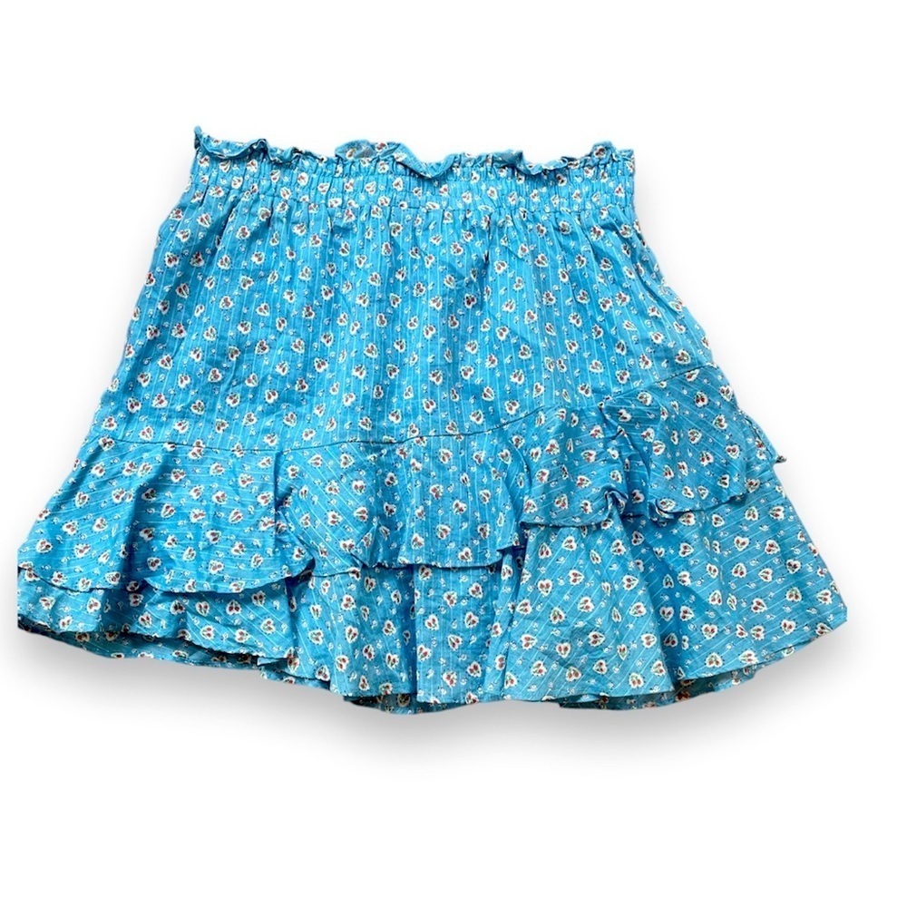 Loveshackfancy Blue Ditzy Floral Skirt